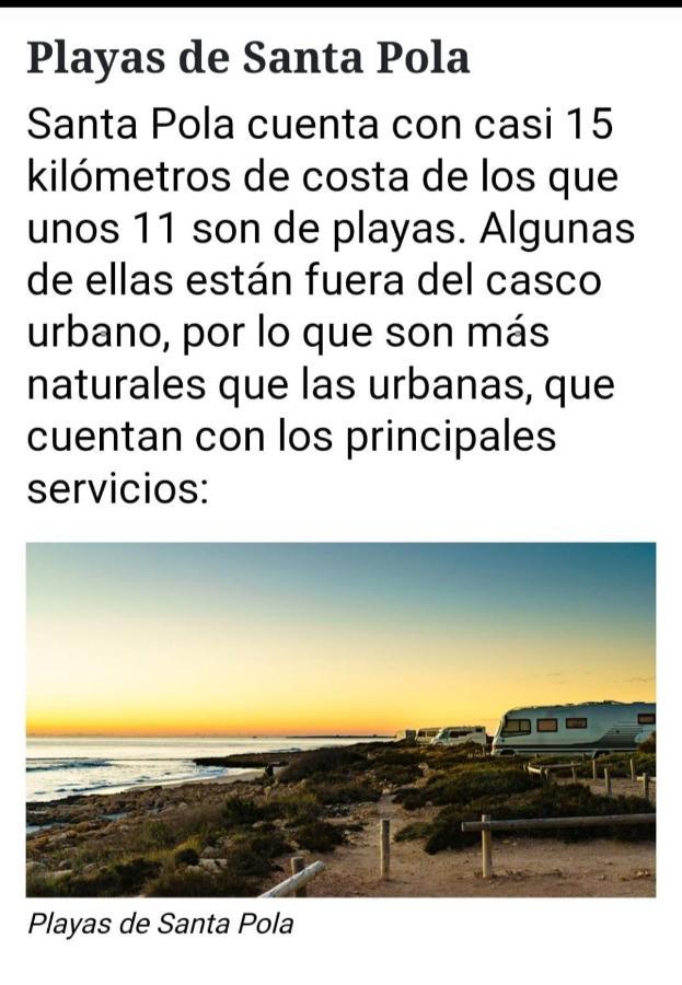 Apartament Eva Santa Pola Zewnętrze zdjęcie